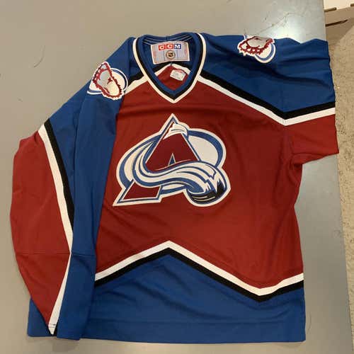 Vintage CCM Colorado Avalanche Jersey Sz L