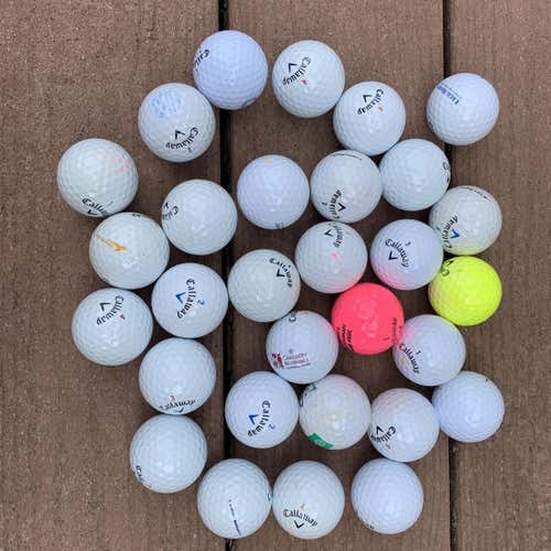 30 Callaway Golf Balls - Good/near Mint Condition AAA/AAAA