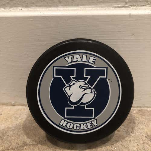 Yale Game Used Puck