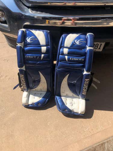 Velocity V2 Goalie Leg Pads Senior Size 31” BONUS matching Regular Blocker