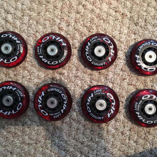 Hi-Lo Court Wheels and ABEC 5 Bearings