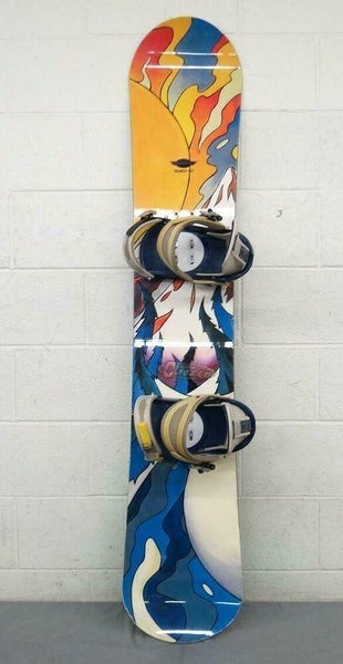 SIMS Search 157cm Twin-Tip All-Mountain Snowboard w/Burton Freestyle Bindings