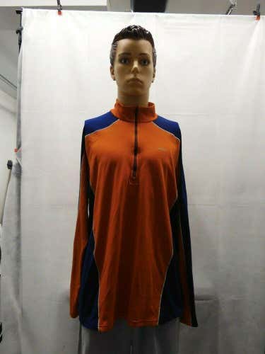 Patagonia 1/4 Zip Long Sleeved Pullover Jacket Orange/Blue XL