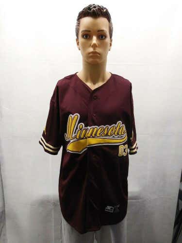 VTG Starter Minnesota Golden Gophers Baseball Sewn Jersey Sz L