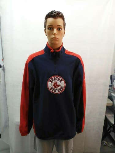 NWT Boston Red Sox Reebok 1/4 zip Pullover Fleece Jacket XL