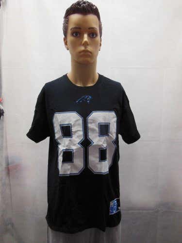 Carolina Panthers Greg Olsen Majestic shirt size L Black NFL