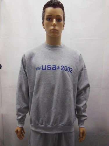 Vintage 2002 USA Olympics crewneck sweatshirt XL Grey