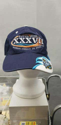 Vintage Super Bowl XXXVII 36 Hat Reebok Blue NFL
