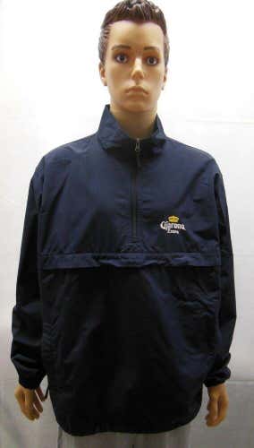 Corona Extra Black Lands End Golf 1/4 zip Kangaroo pullover Mens XL