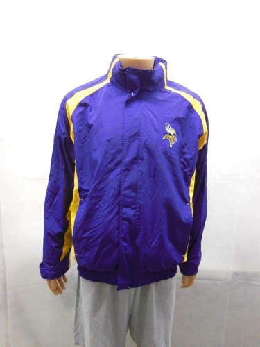 Minnesota Vikings Reebok hooded jacket Mens L super warm