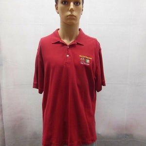 University of Maryland Mens Basketball 2004 Tour of Italy Polo M Super Rare Red