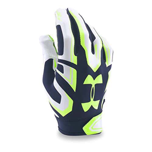 Under Armour F5 Neon Green/Navy Receiver Gloves (Size L) *LIMITED EDITION*