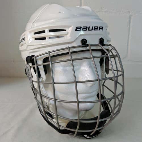 Bauer IMS 5.0 Helmet Combo - White, Large