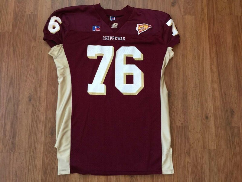 Central Michigan Chippewas #76 NCAA Football MAC TEAM ISSUED Size 52 2XL Jersey!