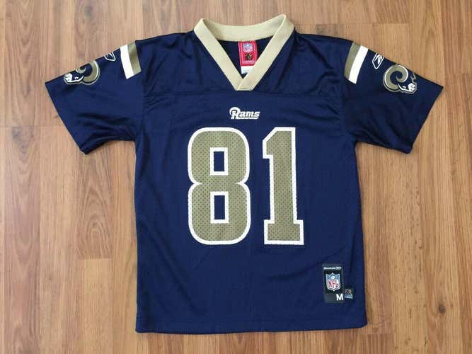 St. Louis Rams Torry Holt #81 NFL Reebok On Field Boys M 10-12 Football Jersey!