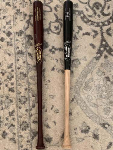 2 Game Used Bats By MLB Player Chad Huffman