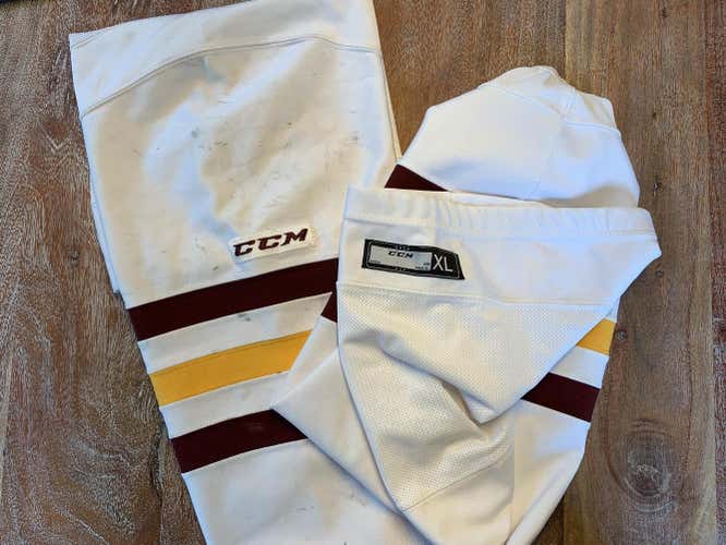 Arizona State - CCM Pro Stock Game Used Socks - Home