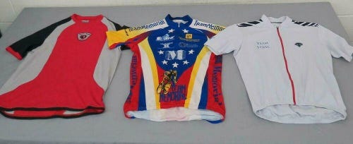3 Bike Jerseys Men's M Voler Team Memorial Pearl Izumi T-Style Descent Full-Zip