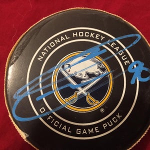 1/11/18 Ryan O'Reilly Signed Autographed Buffalo Sabres Game Used NHL Hockey Puck vs Blue Jackets