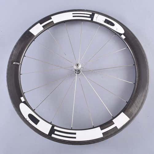 HED. Stinger 6 Carbon Tubular Front Wheel 700c Silver Hub Road Bike
