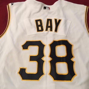 Jason Bay #38 Pittsburgh Pirates Majestic MLB Authentic Baseball Jersey Size 52 NEW (Canada HOF)