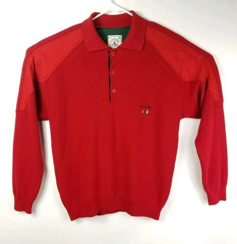Vintage Navigare Yachting Sailing Sweater Pullover Mens 2XL Red Made In Italy