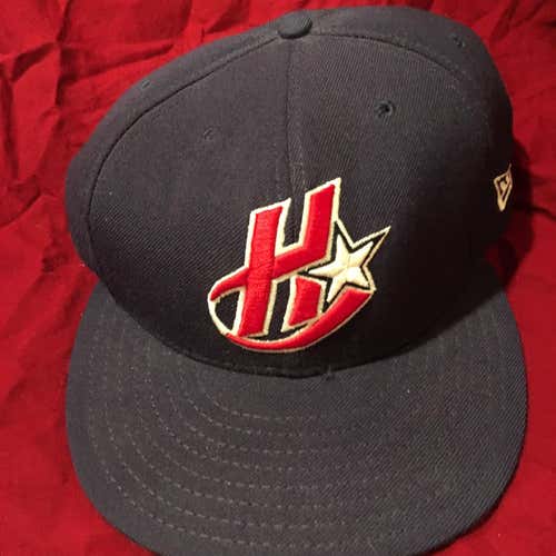 Huntsville Stars #20 MiLB Game Used Worn New Era Baseball Hat Milwaukee Brewers Size 7 3/8 - A23