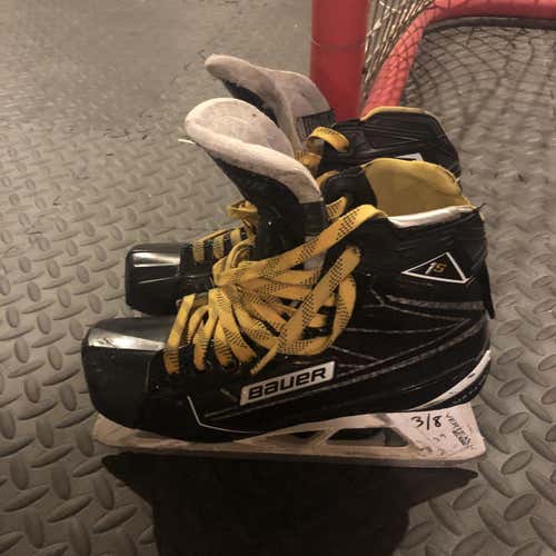 Supreme 1S Hockey Goalie Skates Size 8 W/ Extra Steel