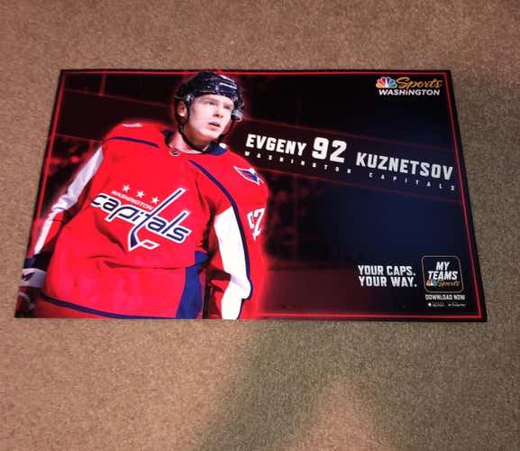 Washington Capitals Kuznetsov Giveaway Playoffs Poster