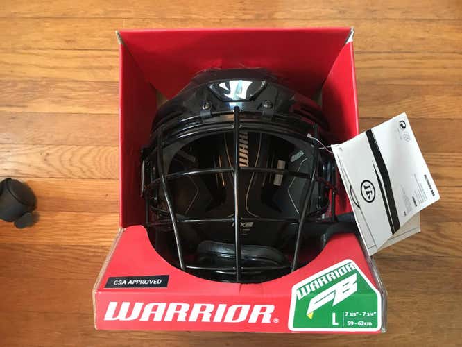New Warrior PX2 Fatboy Box Indoor Lacrosse Helmet Combo Adult Large 7 3/8 - 7 3/4