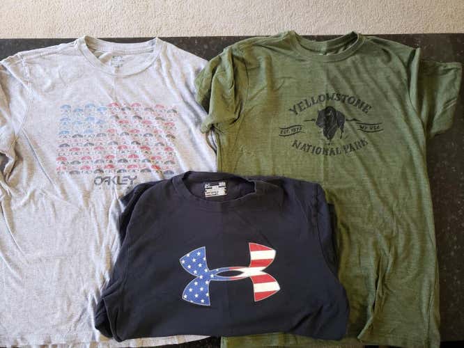 North Face, Oakley, Under armour shirts