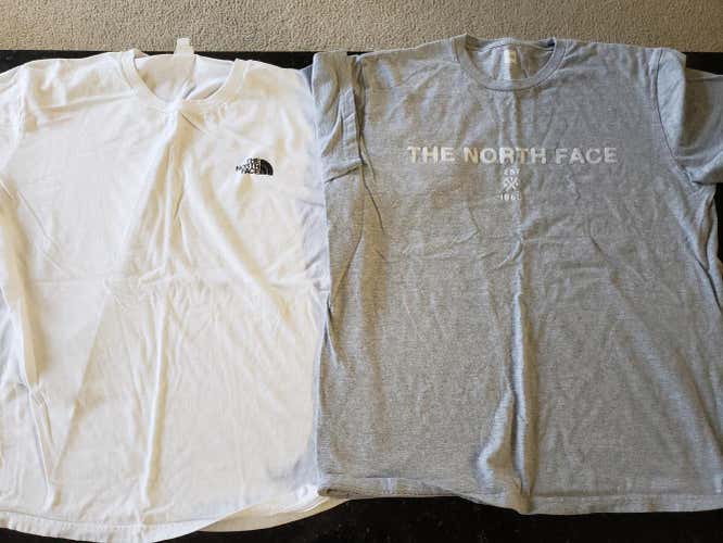 2 barely used The North Face Shirt Adults