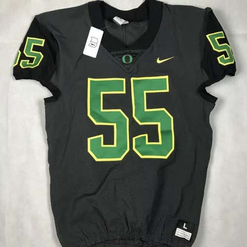 New Nike Oregon Ducks Digital Vapor Sewn Jersey Gray #55