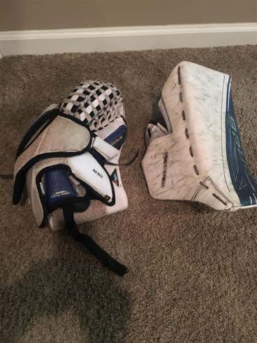 Supreme 1S Goalie Glove & Blocker Regular Senior Pro Stock