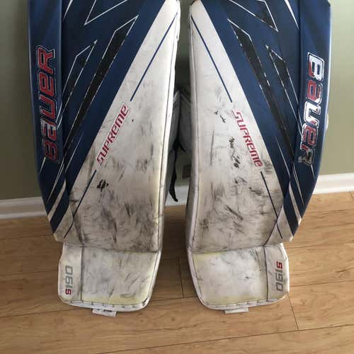 Bauer Supreme S190 Goalie Leg Pads Senior Size 34