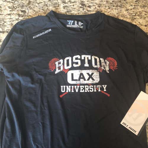 Boston U Lacrosse Team Issued Warrior Shirt Adult