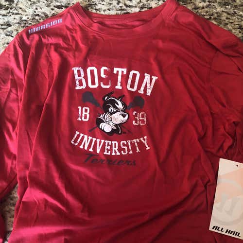 Boston U Lacrosse Team Issued Warrior Shirt Adult