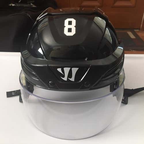San Jose Sharks Joe Pavelski Warrior Covert PX2 Black Helmet w/ Visor Pro Stock Size Medium