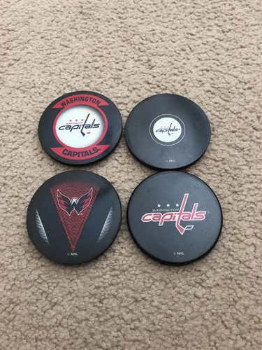 Washington Capitals Hockey Puck Coaster Set