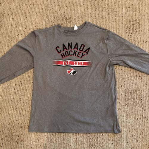 Canada Hockey Long Sleeve Shirt Adult L