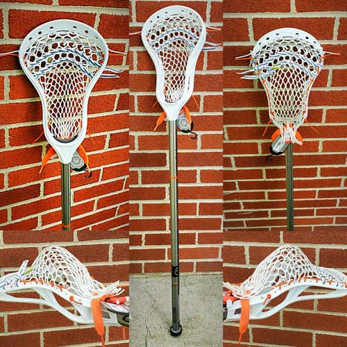 1 COMPLETE CUSTOM Maverik Critik Lacrosse Head Hand Strung w/ Soft Mesh w/ Mid Pocket w/ Wonder Boy