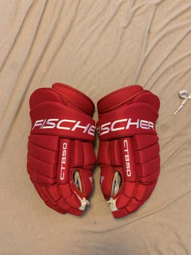 USPHL Game Used Fischer Gloves