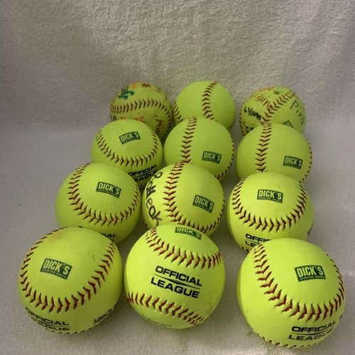 12x Dicks Sporting Goods Softballs