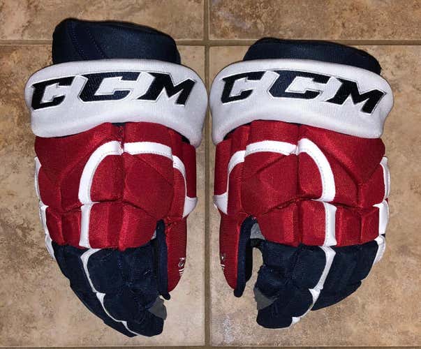 Pro Stock 13” CCM HG12 Hockey Gloves Washington Capitals