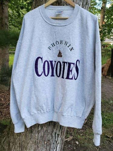 VTG Phoenix Coyotes Chalk Line Sweatshirt XL 1990s NHL Arizona
