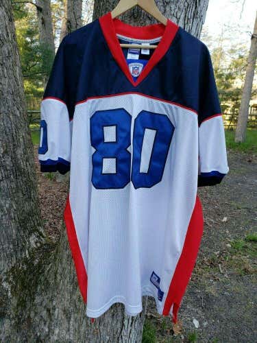 VTG Buffalo Bills Eric Moulds Authentic Jersey Sz. 58 3XL Reebok #80 Stitched