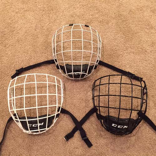 3 CCM LARGE CAGES EUC (BLACK, WHITE & GREY)