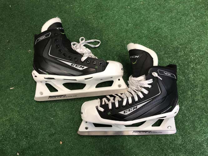 New Ribcor 40K Hockey Goalie Skates Senior Size 10.5