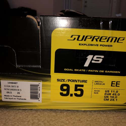 Bauer Supreme 1S Goalie Skates Senior 9.5EE