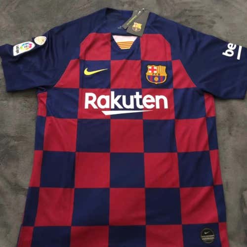 New Barcelona Messi Home Jersey-Large, With Emblems